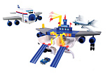 Игровой набор MotorMax Самолет Boeing 747, трансформирующийся в аэропорт