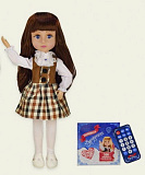 Интерактивная кукла Zhorya Принцесса Эрудиция шатенка, 44 см, свет, звук