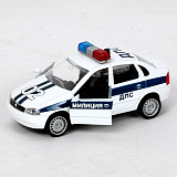 Модель машины Технопарк Лада Калина Полиция ДПС, 1/32, инерционная, свет, звук