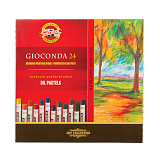 Пастель Koh-I-Noor Gioconda, масляная, худож., 24 цвета, круглое сечение