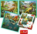 Пазл Trefl Удивительный мир динозавров, 3в1, 20+36+50 дет.