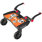 Подножка Lascal Buggy Board Maxi, для второго ребенка, Panda Jungle Orange