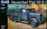 Сборная модель Revell немецкий грузовой автомобиль Henschel Typ 33 D1, 1/35