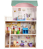 Кукольный домик DreamToys Алина, с мебелью