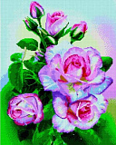 Алмазная картина Розы, 40*50 см, на подрамнике