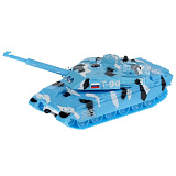 Танк Технопарк Т-90 в синем камуфляже, инерционный, свет, звук