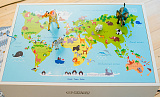 Световой чудо-планшет + песочница с крышкой Карта мира