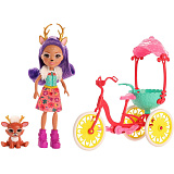 Кукла Mattel Enchantimals с питомцем и транспортным средством