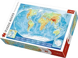 Пазл Trefl Большая физическая карта мира, 4000 дет.