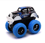 Машинка Funky Toys Die-cast, инерционная,на полном приводе, с голубыми колесами, 14.5 см