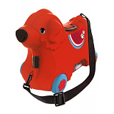 Детский чемодан на колесиках Big Собачка, красный