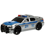 Машинка Технопарк Полиция ДПС, пластиковая, инерционная, свет, звук