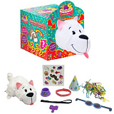 1TOY игр.наб. Вывернушка-Сюрприз 2-в-1 плюш.Хаски,аксесс-ры, 23х12х12 см,кор.