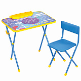 Комплект детской мебели Brauberg Nika Kids Космос, голубой