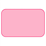 Клеёнка подкладная Roxy-Kids, тканевое покрытие, окантована тесьмой, с резинками-держателями, розовый, 70х100 см