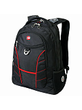 Рюкзак Wenger Rad, универсальный, черный, красные полосы, 30 л, 35х20х47 см