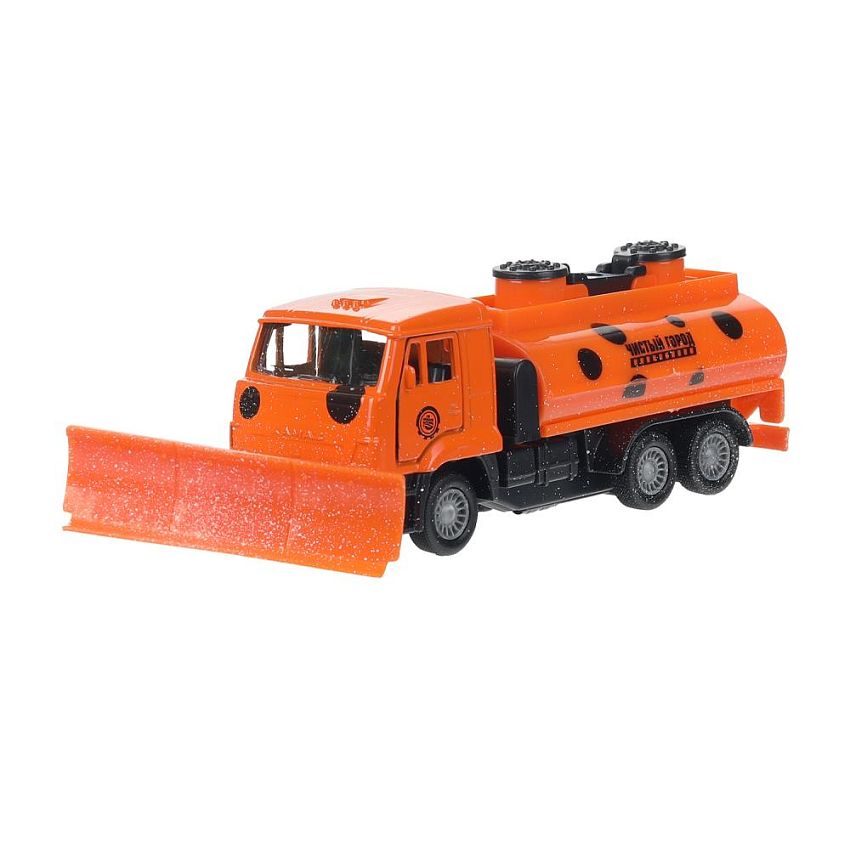 Модель машины Технопарк КамАЗ, снегоуборочный, инерционный - фото