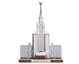 Сборная модель Умная Бумага Главное здание МГУ. Москва в миниатюре