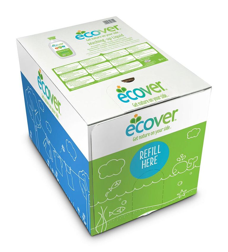 Жидкость Ecover для мытья посуды, экологическая, с лимоном и алоэ-вера, 15 л - фото