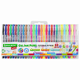 Ручки гелевые Brauberg Kids, набор 30 цветов, линия письма 0,5 мм