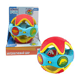 1toy Kidz Delight Игрушка развивающая Шар с активностями, со звуком, мелодиями;игра в прятки с рыбкой внутри шара;если катить или трясти шар - зазвуча
