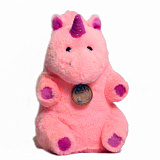Мягкая игрушка Lapkin Единорог, 22 см, розовый