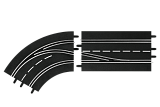 Набор Carrera RC Левый поворот со сменой полосы движения с внешней на внутреннюю