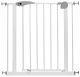 Защитный барьер-калитка Baby Safe для дверного/лестн. проема, 75-85 см, бел.-сер. металл