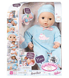 Кукла-мальчик Zapf Creation Baby Annabell, многофункц., 43 см