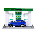 Игровой набор Технопарк Автозаправочная станция с автомобилем Mercedes-Benz GLE