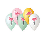 Набор шаров Веселая затея Фламинго, 3 цв., 36 см, 5 шт.