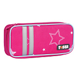 Пенал Tiger Family Twinkle Stars, 1 отделение, откидная планка, 23x7x11 см