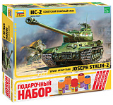 Сборная модель Звезда Советский тяжёлый танк ИС-2, 1/35, подарочный набор