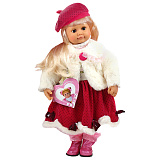 Кукла Настенька, интерактивная, в зимнем наряде