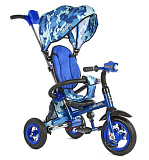 Велосипед трехколесный Moby Kids Junior-2, складная рама, синий