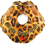 Круг Baby Swimmer Леопард, на шею, для купания, 0-24 мес.
