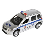 Модель машины Технопарк Skoda Yeti Полиция, инерционная, свет, звук