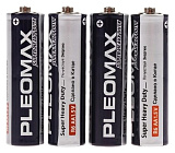 Батарейки солевые Pleomax Super Heavy Duty, АА, спайка, 4 шт.