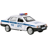 Модель машины Технопарк LADA-21099 Спутник, Полиция, инерционная
