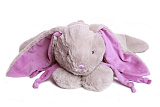 Мягкая игрушка Lapkin Кролик, 45 см, серый/фиолетовый