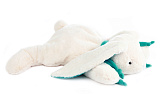 Мягкая игрушка Lapkin Кролик, 30 см, белый/бирюзовый