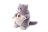 Мягкая игрушка Lapkin Толстый кот, 26 см, серый
