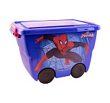 Ящик для хранения игрушек Idea Человек-паук, синий, 23 л