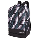 Рюкзак Staff Strike универсальный, 3 кармана, черно-серый, 45х27х12 см