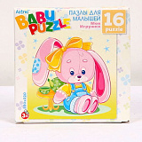 Пазл для малышей Origami Baby puzzle Зайка, 16 эл.