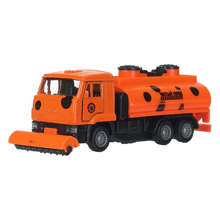 Модель машины Технопарк КамАЗ уборочная, инерционная - фото