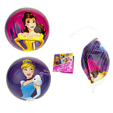 1toy Disney Принцессы Бэль/Золушка мяч ПВХ, полноцветн, 15 см, 50 г, сетка и бирка
