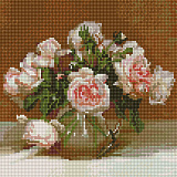 Алмазная мозаика Molly Розовая симфония. Бузин, 30х30, 26 цветов