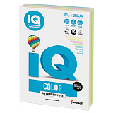 Бумага цветная IQ Сolor A4, 80 г/м2, 250 л., 5 цветов x 50 листов, микс пастель