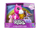 Интерактивная игрушка 1toy Robo Pets Игривый пони, розовый
